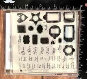 Clear Stamp Set With Dies For Card Making & Scrapbooking - Sentiments & Frames - Picture 1 of 9