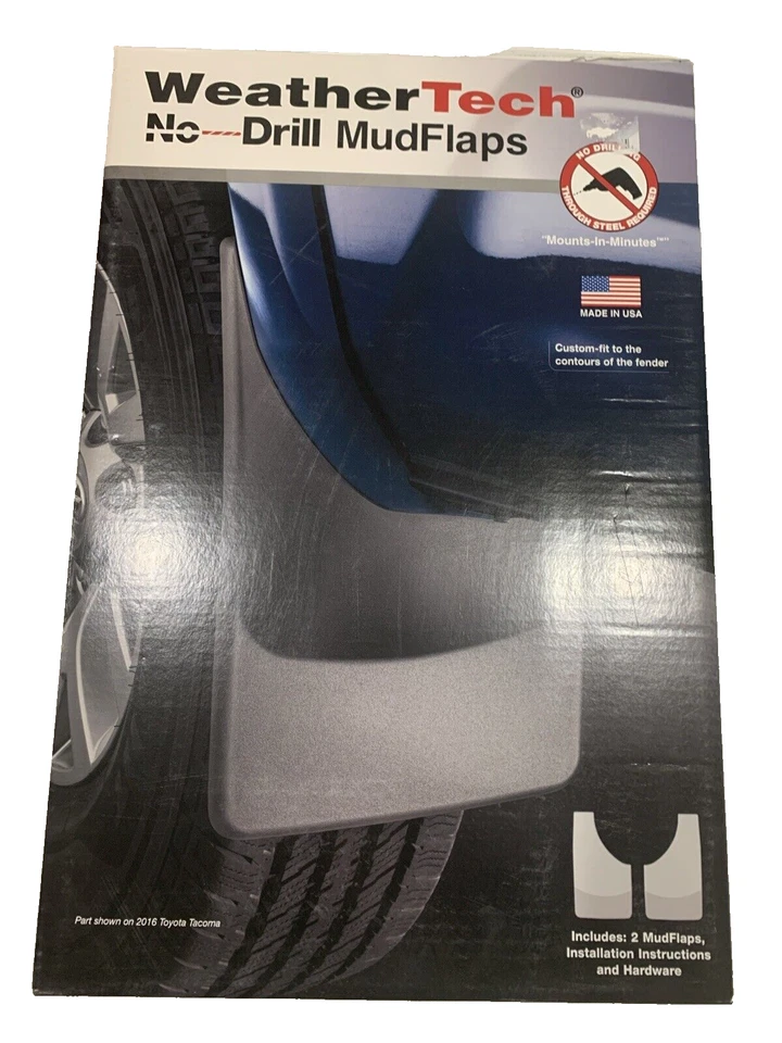 WeatherTech No-Drill MudFlaps - 120059 - Black 2010-2017 Chevy Equinox Foto 1 de 4