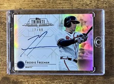 2014 Topps Tribute Freddie Freeman On-Card Auto, 17/99, #TA-FF, Braves Dodgers