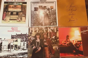 LOT OF 6 ROCK LPS BEST OF DOOBIES ELO OLE POCO JAMES GANG HEART ERIC CLAPTON - Picture 1 of 2