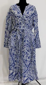 Boden Women's Plus Long Sleeve Floral Print Dress EJ1 Blue US 16-18 UK 20 - Picture 1 of 6