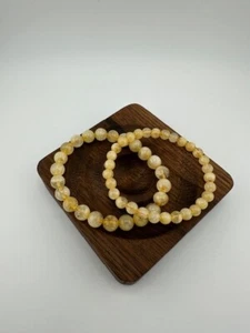Citrine Gemstone Bracelet 6mm & 8mm - Picture 1 of 4