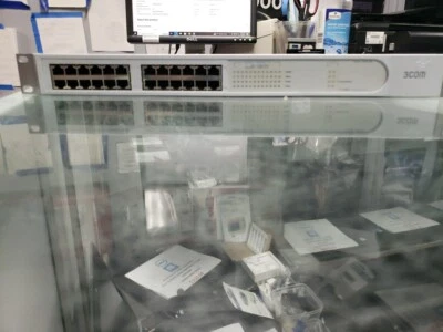 3COM Switch 3300 XM Managed 24 Port 3C16985B SUPER STACK 3 free ship - Image 1 of 4