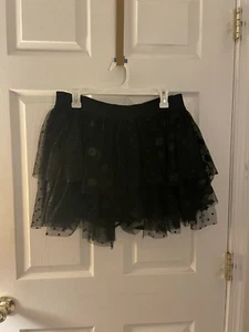 Justice Black Glitter Skirt Size 20 - Picture 1 of 3