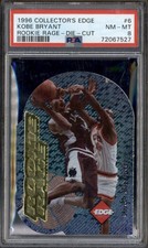 1996 Collector's Edge Rookie Rage Die Cut #6 Kobe Bryant RC PSA 8