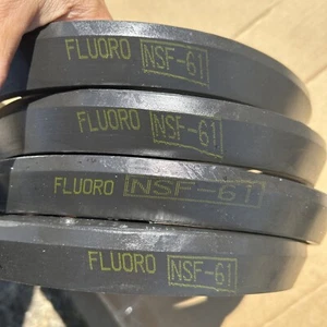 LOT OF FOUR 8” MJ GASKETS FLOURO FKM Mechanical Joint 9.05” DI/C900 USA - Picture 1 of 11