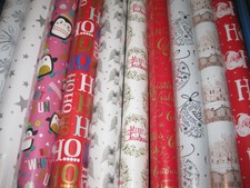 60 ROLLS GIFT WRAP CHRISTMAS WRAPPING PAPER PARTY METALIC 4-5-8-10 METRE ROLL