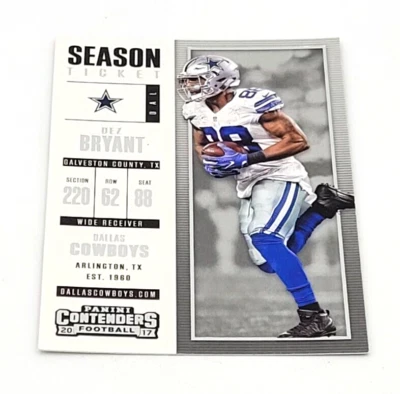 2017 Panini Contenders Football Dez Bryant Dallas Cowboys #78 - Image 1 of 2