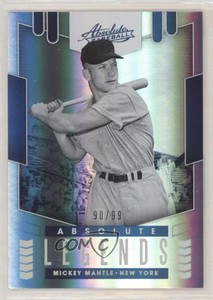 2020 Panini Absolute Absolute Legends Silver /99 Mickey Mantle #AL7 HOF
