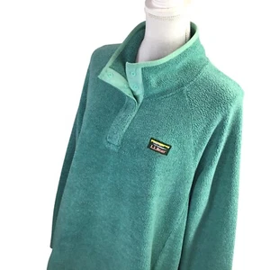 L.L. Bean T Quarter Snap Tumbled Sherpa Fleece Women's Plus 3X Pullover 518991 - Picture 1 of 9