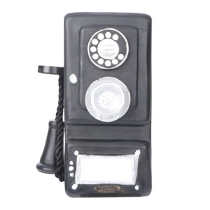 1pc Retro Craft Wall-set Telephone Model Vintage Home Ornaments for Bar Shop - Zdjęcie 1 z 12