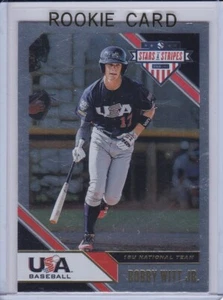 BOBBY WITT JR. ROOKIE CARD Foil Longevity Variation 2020 Baseball TEAM USA RC! - Picture 1 of 2