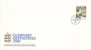 (98340) 18p Definitive GB Guernsey FDC 1989 - Picture 1 of 1