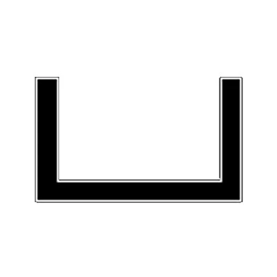 Alu U-Profil Aluminium U Profil 1,5 / 2 / 2,5 / 3  mm Wandstärke - Bild 1 von 4