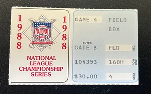 1988 NLCS GM #4 TICKET STUB-METS/DODGERS - Picture 1 of 1