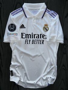 2022/23 Adidas Real Madrid Benzema Player Issue Home Jersey - Size M