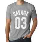 Men's Graphic T-Shirt Savage 03 3rd Birthday Anniversary 3 Year Old Gift 2021