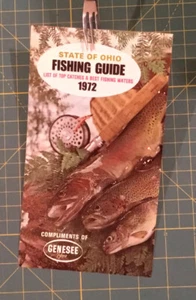 1972 FISHING GUIDE STATE OF OHIO LIST OF TOP CATCHES & BEST FISHING WATERS FLYER - Picture 1 of 3