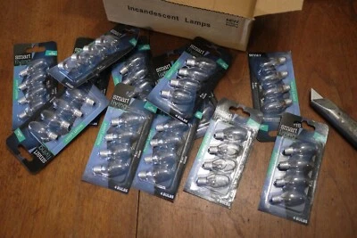 48 CLEAR NIGHT LIGHT BULBS  (4 WATTS) // SMART LIVING  Candelabra Base - Image 1 of 4