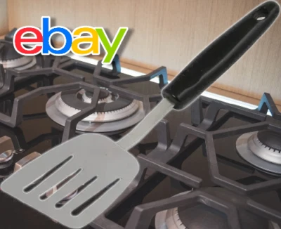 Chef Craft Select Turner/Spatula, 10.5 Inch, Stainless Steel/Black - Image 1 of 4