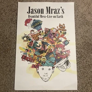 JASON MRAZ BEAUTIFUL MESS LIVE ON EARTH ALBUM PROMO 36x24” POSTER - Picture 1 of 9