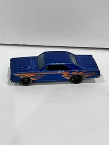 2014 Hot Wheels ‘68 Dodge Dart Blue Flames Diecast 1/64 Scale Toy Car Mattel - Bild 1 von 6