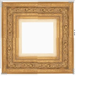 20 X 24 BAROQUE MEDIUM ANTIQUED GOLD 4 5/8" WIDE STANDARD PICTURE FRAME w/ LINER - Picture 1 of 2
