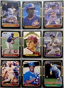 1987 DONRUSS BASEBALL LOT OF 9 HOF/STAR CARDS - Bild 1 von 12
