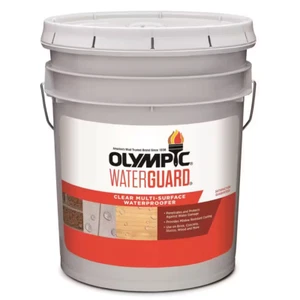 Waterguard Clear Multi-Surface Waterproofing Sealant 5 Gal Wood Concrete Masonry - Picture 1 of 12