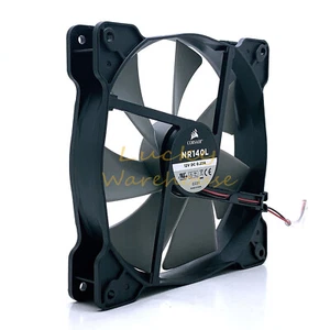 1X 12V 0.22A 2PIN desktop computer power case fan NR140L 14025 14CM 140*140*25mm - Picture 1 of 6