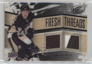 2008 Ice Fresh Threads PETG Black Patch/Jersey /10 Jonathan Filewich Rookie RC