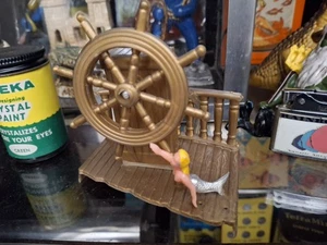 Vintage Old Aquarium Fishbowl Mermaid Saving The Ship - Action Bubbler - Picture 1 of 7