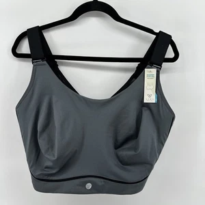Lane Bryant Livi Active  High Impact Sports Bra Size 44H Gray Wireless New - Picture 1 of 6
