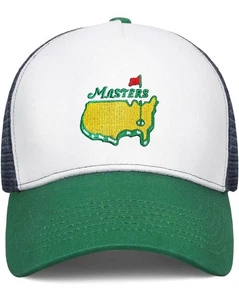 New Masters Embroidered SnapBack Golf Hat for Men Or Women Blue, Green & White - Picture 1 of 6