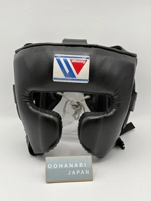 Winning Boxing Head gear FG-2900 M Size Black Face Guard Type Japan Used genuine - Image 1 of 4