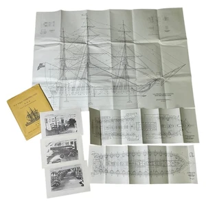 US Frigate Constitution Ship Plans and Photos Model Shipways 1960 Reprint Navy - Picture 1 of 6