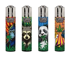 Clipper Lighter - Weed Animals - Set Of 4 New - Picture 1 of 1