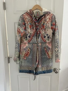 NEW JOHNNY WAS MULTICOLORED PRINTED THAI ANORAK HOODIE JACKET COAT SIZE XS $390 - Picture 1 of 11