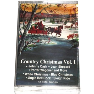 Country Christmas Vol. 1 (Cassette Tape 1990) Holiday Music NEW SEALED - Picture 1 of 4