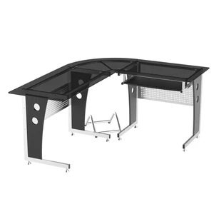 HOMCOM Scrivania ad Angolo per Computer Scrivania Porta PC da Ufficio - Foto 1 di 10