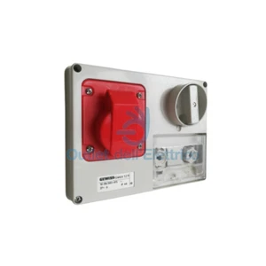 Gewiss GW66129 Interlocked Horizontal Socket with Fuse Base 2P+T 16A 400V 9 - Picture 1 of 2
