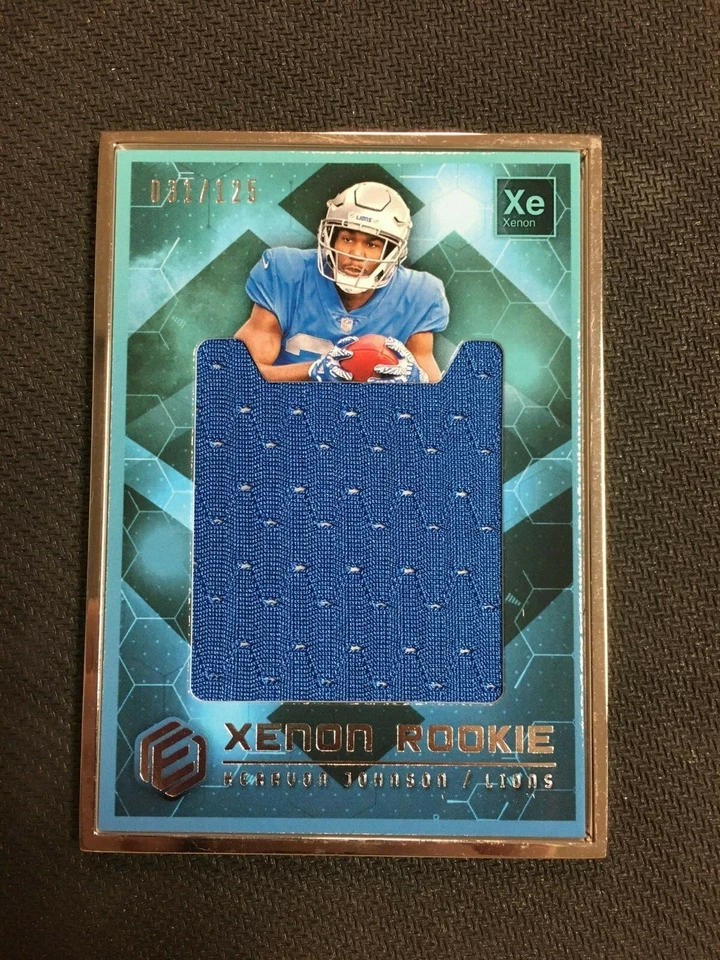 2018 Elements Xenon Rookie Kerryon Johnson patch 31/125 - Image 1 of 1