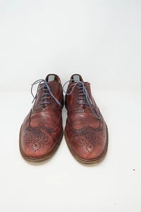 Allen Edmonds Men's McAllister Wing Tip Brogue Chili Leather Oxford Shoes 9 - Picture 1 of 5