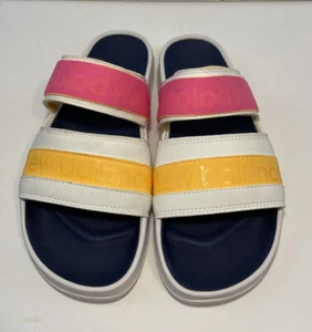 New Balance Women's  Sandals  202v2 White/Pink/Yellow  Size 9b - Picture 1 of 8