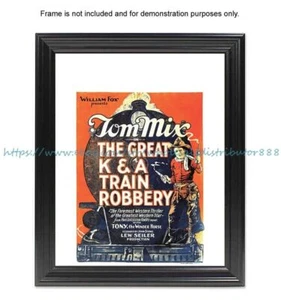1926 The Great K & A Train Robbery western cowboy movie poster 8x10" print art - Picture 1 of 5