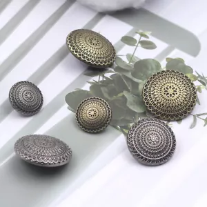 10Pcs Round Shape Shank Button DIY Crafts Repair Sewing Coat Suit Garment Buckle - Picture 1 of 27