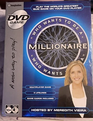 Who Wants To Be A Millionaire? DVD Game w/ Host Meredith Viera NEW SEALED  - Image 1 of 4