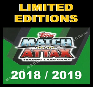 Match Attax 2018/19 18/19 LIMITED EDITION / 100 CLUB Cards incl EXTRA 2019 - Picture 1 of 39