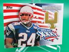 2002 Topps Ty Law Super Bowl XXXVI match-gagnant but poste relique carte Patriots