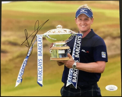 Foto autografiada firmada por Luke Donald 8x10 ganador del torneo Barclays JSA HH16616 Foto 1 de 4